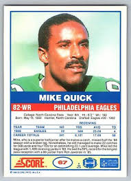 1989 Score #67 Mike Quick NEAR MINT