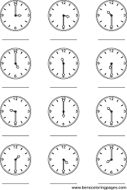 Each of the templates will help the kids. Coloring Pages Coloring A Clock