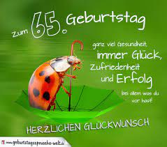 65 Geburtstag Karte Herzlichen Gluckwunsch Geburtstagsspruche Welt