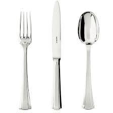Puiforcat Papyrus Cutlery Sterling Silver Silverware Couvert