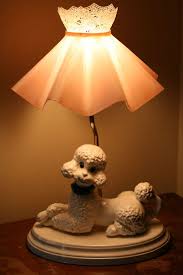 Vintage Table Lamp Shade 1950 S Poodle Lamp Ceramic Atlantic Co Orig Shade Atlantic Traditional Antique Lamp Shades Rustic Lamp Shades Creative Lamp Shades