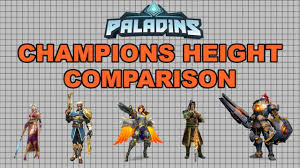 paladins champions height comparison all 39 champions