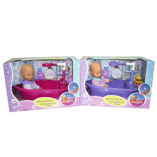 Irene zieht ihr den badeanzug an und ab geht's in die badewanne. Puppe Mit Badewanne 35cm Online Kaufen Manor