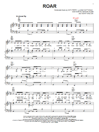 Roar Sheet Music Katy Perry Piano Vocal Guitar Right Hand Melody Sheet Music Digital Sheet Music Sheet Music Direct