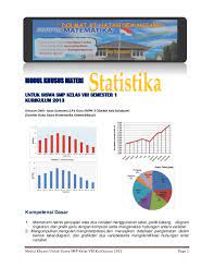 Materi bahasa indonesia kelas 8 k13 revisi 2017. Modul Khusus Materi Statistika Kelas 8 Smp