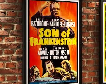 Son of Frankenstein Classic Movie Poster FRAME NOT INCLUDED Boris Karloff  Bela Lugosi - Etsy