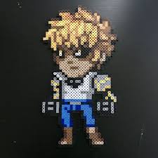 One Punch Man Genos Perler Beads Perler Bead Art Bead Sprite Pixel Art