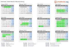 Osterferien pfingstferien sommerferien herbstferien weihnachtsferien winterferien. Kalender 2019 Ferien Baden Wurttemberg Feiertage