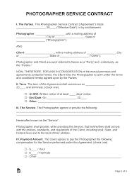 Your step by step guide to a coronavirus wedding cancellation. Free Photography Contract Template Samples Pdf Word Eforms