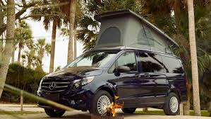 Advanced safety features include active lane keeping assist, active brake assist, active distance assist distronic, attention assist, and more. Mercedes Benz Weekender Van Revealed Pop Up Camper Makes Debut
