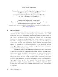 Jendela pendidikan, jurnal ilmiah keguruan dan ilmu pendidikan pengaruh penerapan model pengembangan instruksional terhadap motivasi belajar dan hasil belajarmatakuliah microteaching pada mahasiswa fakultas keguruan dan ilmu pendidikan universitas gresik siti bariroh *)abstrak, proses dan hasil belajar dapat dipengaruhi oleh berbagai faktor. Contoh Review Jurnal Internasional Manajemen Keuangan Frasmi