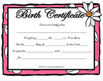 Sign, fax and printable from pc, ipad, tablet or mobile with pdffiller instantly. Free Printable Blank Baby Birth Certificates Templates
