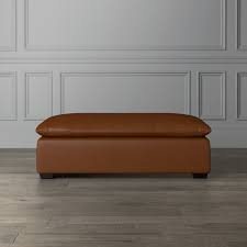 Search results for leather ottoman coffee table. Laguna Leather Coffee Table Ottoman Williams Sonoma