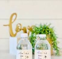 Personalized Real Foil Water Bottle Labels/real Foil Bridal ...