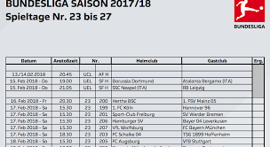 Aktualisiert am 16.04.2021, 15:40 uhr. Bundesliga Spieltage 23 27 Terminiert 9 Spiele Im Eurosport Player