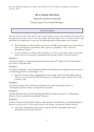 Basic rules for the works cited page: Https Www Uni Goettingen De De Document Download F57ec49d3686a7c16ab64fc38c1c46db Pdf Mla Style Sheet 2018 Pdf