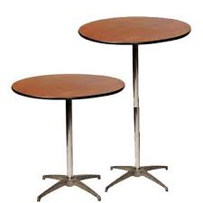 Want to keep your drink easily accessible while lounging in the living room? Rent Round Cocktail Table Rocky Mountain Rental