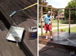 First and foremost, you'll need to clean the deck. How We Refinished Our Old Wood Deck A Beautiful Mess