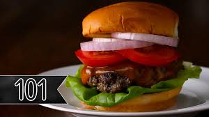 Divid beef into 4 portions and form patties that are about 1/2 thick and 1 wider than the burger buns. Tasty Tasty 101 How To Cook Burgers Facebook