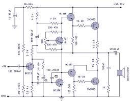 At the beginning of the amplification, a low pass testing the 50watt amplifier circuit. 50 W Transistor Amplifier