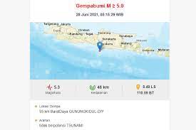 Check spelling or type a new query. Gempa M 5 3 Guncang Gunungkidul Yogyakarta Ini Imbauan Bmkg Halaman All Kompas Com