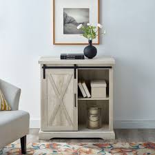 The modern farmhouse is a rising star on the design scene, and we believe its popularity is here to stay. Woven Paths Modern Farmhouse Sliding Barn Door Accent Cabinet White Oak Walmart Com Walmart Com