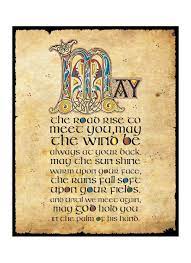 May the sun shine warm upon your face; May The Road Rise To Meet You Plaque Blarney