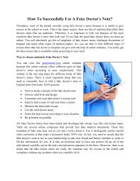 Bill 148 ontario sick leave. How To Successfully Use A Fake Doctor S Note By Rachaeldoris Issuu