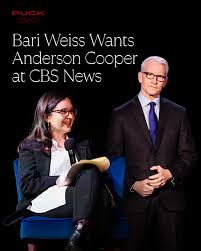 Bari Weiss is sending a clear message: This is her CBS now.⁠ ⁠ After a week  of layoffs and shake-ups, her first big swing could be Anderson Cooper,  who's already halfway inside
