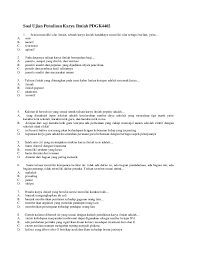 Bab ii kerangka teoritis contoh karya tulis ilmiah a. Doc Soal Ujian Penulisan Karya Ilmiah Pdgk4402 Yenny Af Academia Edu