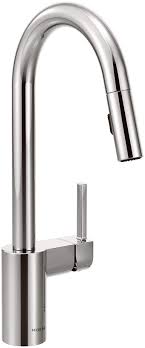 Moen® is one of the world's leading manufacturers of plumbing supplies, faucets, showerheads, garbage disposals, and more. Moen 7565 Align One Handle Modern Kitchen Pulldown Faucet With Reflex And Power Clean Spray Technology Chrome Touch On Kitchen Sink Faucets Amazon Com