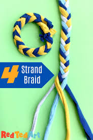 How to make a four strand round braid dog leash from paracord step 1: How Do You Braid With 4 Strands Red Ted Art Make Crafting With Kids Easy Fun