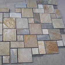 These tile floors are anything but boring. China Yellow Wooden French Pattern Slate Flooring Tile For Paving China Slate Slate Tile