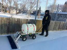 Saskatoon Mans Homemade Zamboni Keeps Hockey Rink Alive Backyard Ice Rink Outdoor Rink Backyard Rink