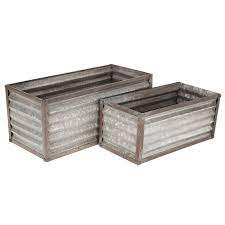 Corrugated Metal Storage Box Set Metal Storage Box Corrugated Metal Rustic Farmhouse Decor