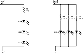 Switches, wire size and all connectors necessary. I M Trying To Use 3v Leds In A 12v Circuit In My Car Electrical Engineering Stack Exchange