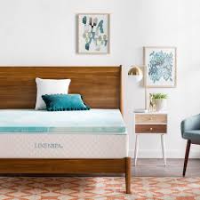 Linenspa 2 In Full Gel Memory Foam Mattress Topper Hdls20ff30swgt The Home Depot Memory Foam Mattress Topper Gel Memory Foam Mattress Memory Foam Topper