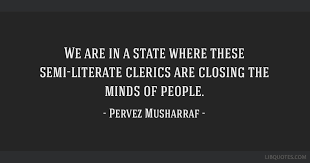 This is often used for a quote within a quote, as in tom said 'what?' We Are In A State Where These Semi Literate Clerics Are Closing The Minds Of People