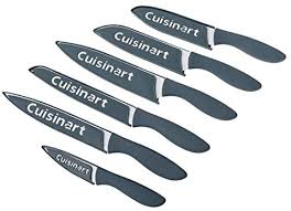 Amazon Com Cuisinart Ceramic Coated Knife Set Blue Grey 12 Piece Kitchen Dining