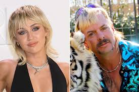 Miley cyrus performs an acoustic set of original songs and covers including britney spears's gimme more, and is joined by noah cyrus for a rendition of i got so high that i saw jesus. Miley Cyrus Hair Draws Comparisons To Tiger King Joe Exotic