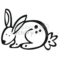 All of these bunny clipart black and white resources are for download on 123clipartpng. Black And White Bunny With Spots Clipart Commercial Use Gif Wmf Svg Clipart 129079 Graphics Factory