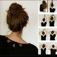 We have included various types of hairstyles, including buns, ponytails, braids, updos, curls etc. Step By Step Teaching You How To Do A Perfect Messy Bun Normal Bun Hair Styles Long Hair Styles Hair Beauty