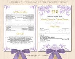Printable Wedding Program Fan Template By Printableweddingdiy 9 00 Printable Wedding Programs Wedding Program Samples Diy Wedding Program Template