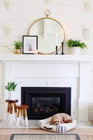 How To Decorate Your Home For Spring Fireplace Mantle Decor Simple Fireplace Simple Mantel Decor