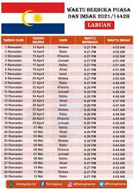 Jadwal sholat atau waktu sholat jakarta dan seluruh wilayah indonesia dapat anda temukan disini. Jadual Berbuka Puasa Imsak Kuala Lumpur Putrajaya Dan Labuan 2021