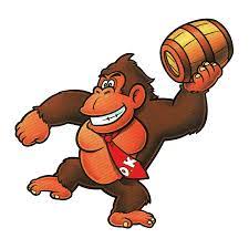 Thevideogameartarchive Donkey Kong 94 Is The First Game Where Dk Got His Tie Here He Is About To Throw Barrels The Video Game Art Archive Support Us On