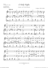 O holy night sheet music. O Holy Night Piano Sheet Music Easy With Lyrics Pdf