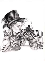 He is never actually called the mad hatter in carroll's text. Mad Hatter Drawing By Leeca Dodds