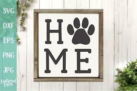 These svg images were created by modifying the images of pixabay. Dog Home With Paw Print A Dog Svg File For Crafters 231826 Svgs Design Bundles
