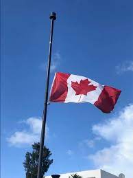 The practice goes as far back as the 17th century when sailors lowered their. Our Flag Is Flown At Embassy Of Canada To Algeria Facebook